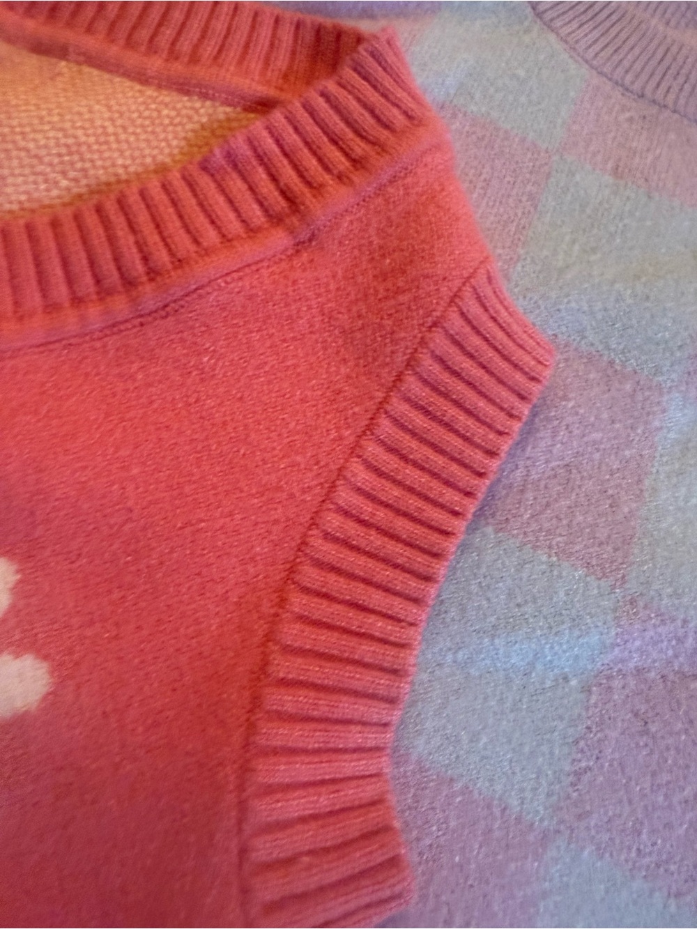 RSQ Pink Daisy and checkered Knit Sleeveless Vest Tops (set of 3!) - Picture 4 of 8